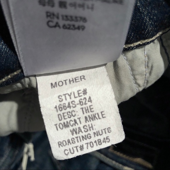 FINAL SALE Mother denim jeans tomcat ankle size 27 - Picture 6 of 7